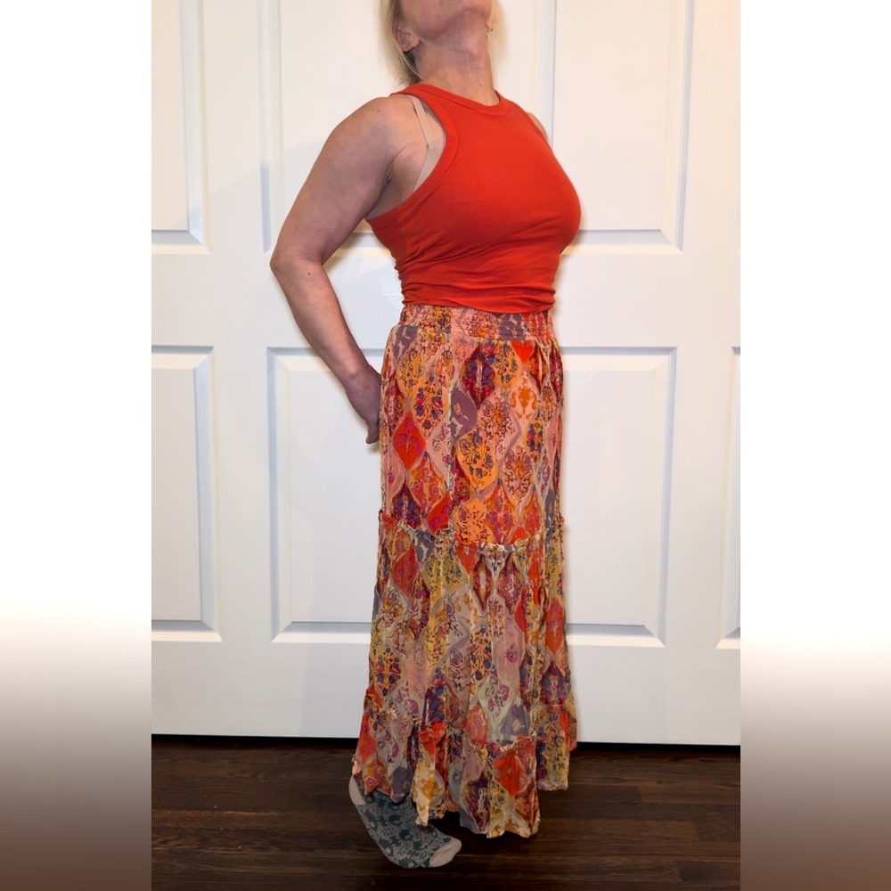 Free People - 'The Great Escape' - Printed Maxi Skirt - XS - Picture 2 of 10